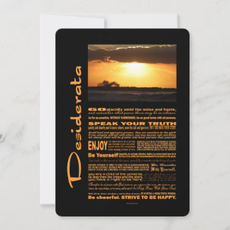 Desiderata Poem Waves En Sunset