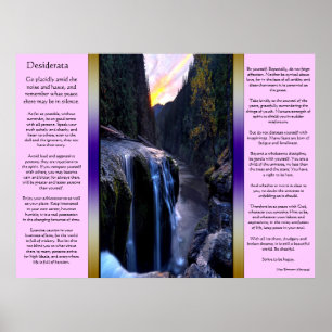 Desiderata Posters de cascadas pequeñas