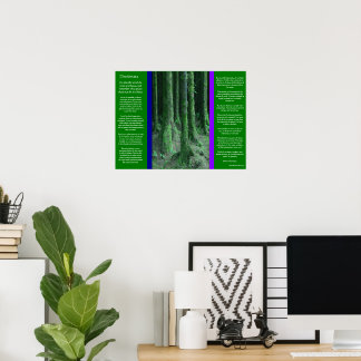 DESIDERATA Posters del bosque Dark Mossy