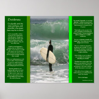 DESIDERATA Surfing A Los Posters De La Ola