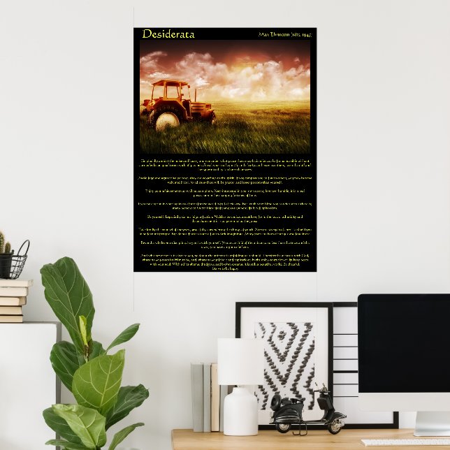 Desiderata Wheat Fields Posters (Oficina en casa)