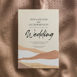 desierto cálido | Invitación a bodas Boho