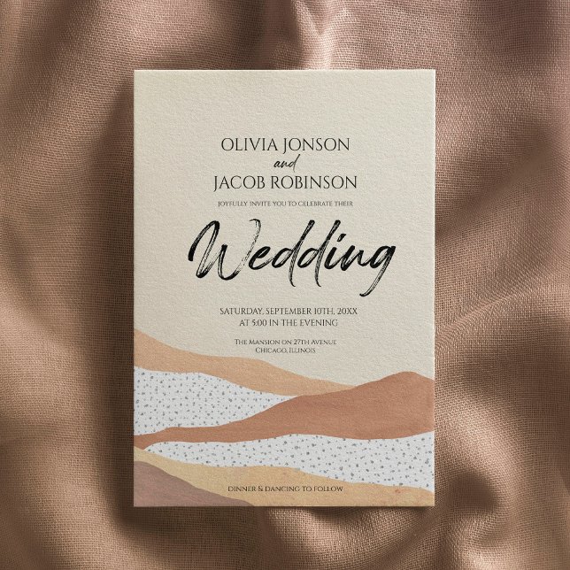desierto cálido | Invitación a bodas Boho (Subido por el creador)