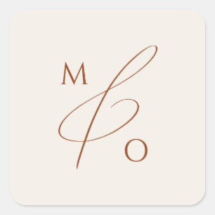 Desierto caprichoso Monograma Beige Sello para s