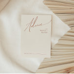 Desierto caprichoso | Tarjeta de asesoramiento al<br><div class="desc">Este maravilloso desierto | la tarjeta de consejo boda beige es perfecta para su sencillo boda rústico de tonos beige y terracota. La paleta de colores neutros de la tierra boho es vintage en el suroeste con un toque retro moderno. El guión es una delicada caligrafía escrita a mano minimalista...</div>