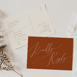 Desierto caprichoso   Tarjeta postal RSVP para ele
