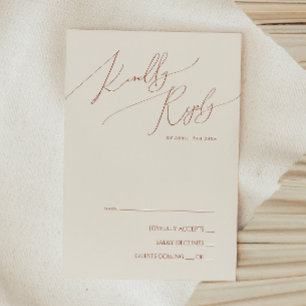 Desierto caprichoso   Tarjeta RSVP Beige