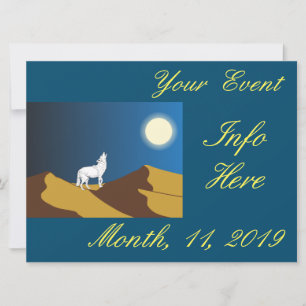 Desierto Coyote Howling Full Moon Thunder_Cove