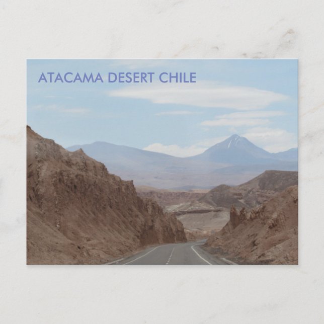 Desierto de Atacama, postal de Chile (Anverso)