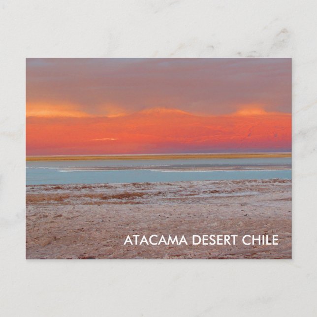 Desierto de Atacama, postal de Chile (Anverso)