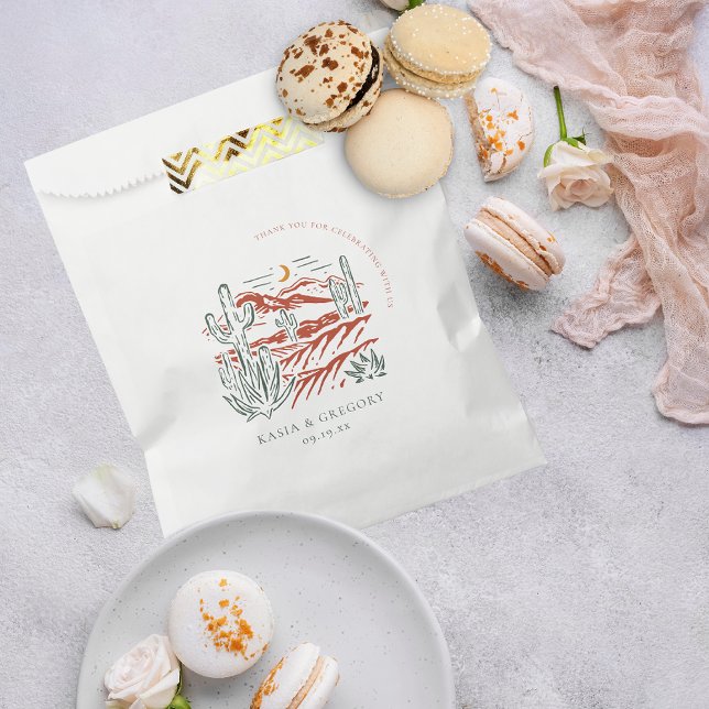 Desierto de Boho Cactus | Bolsas favoritas de boda (Subido por el creador)