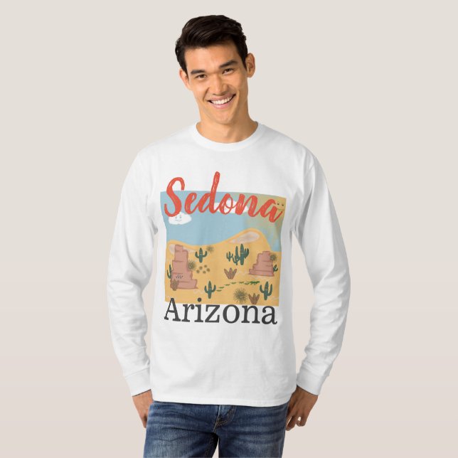 Desierto de Sedona Arizona, camiseta (Anverso completo)
