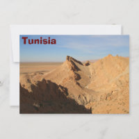 Desierto del Sahara, tarjeta de Túnez