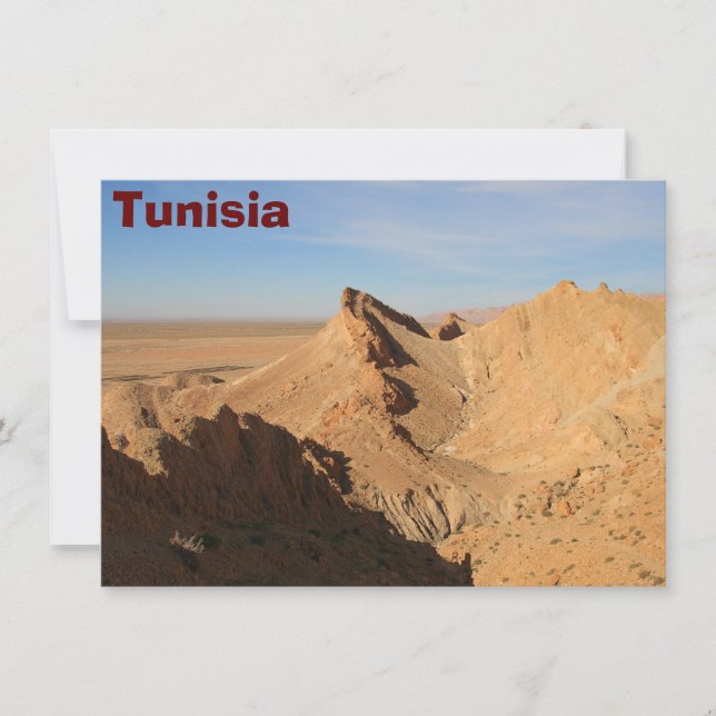 Desierto del Sahara, tarjeta de Túnez (Anverso)