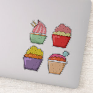 Desierto lindo conjunto de 4 Pegatinas de laptops