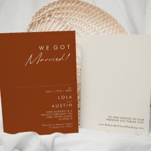 Desierto Simple   Anuncio de Elopement de Terracot