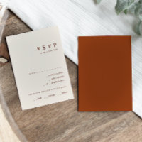 Desierto simple | Carta de menú de Terracotta Elec