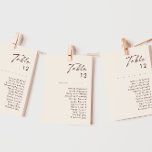 Desierto simple | Gráfico de números de tabla blan<br><div class="desc">Este simple desierto | El gráfico de números de la tabla blanca natural es exactamente lo que buscas para completar tu boda de boho rústico moderno. Perfecto para una minimalista vibra occidental vintage o para un ambiente bohemio de otoño retro. El guión mínimo de canela oscura realmente aparece con este...</div>