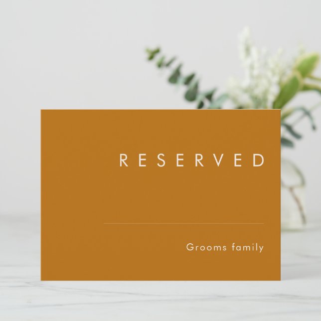 Desierto simple | Rótulo reservado de Naranja quem (Anverso de pie)
