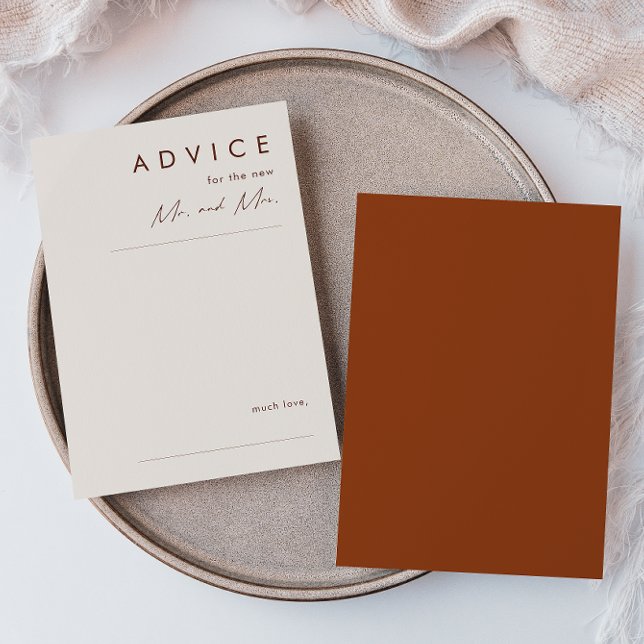 Desierto simple | Tarjeta de asesoramiento Boda de (Subido por el creador)