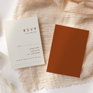 Desierto simple   Tarjeta RSVP de solicitud de can