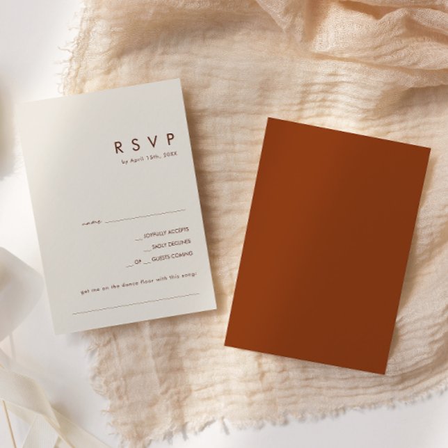 Desierto simple | Tarjeta RSVP de solicitud de can (Subido por el creador)