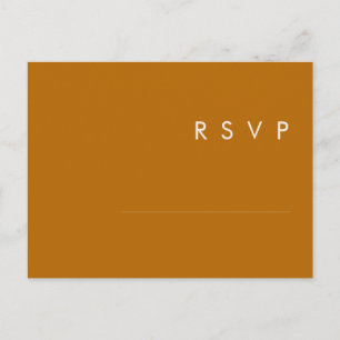 Desierto simple   Tarjeta RSVP para la elección de