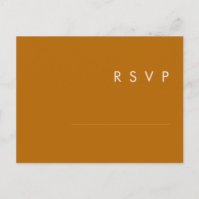 Desierto simple | Tarjeta RSVP para la elección de (Anverso)