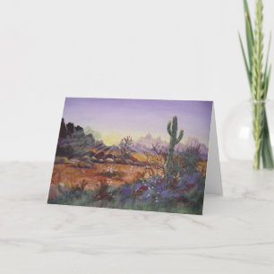 Desierto Sun - tarjetas de felicitación en blanco
