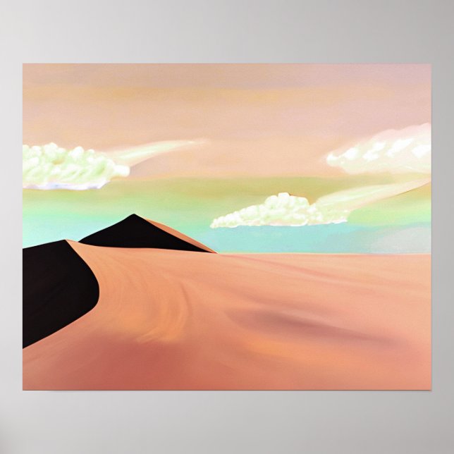 Desierto suroeste con dunas arte Minimalista (Frente)