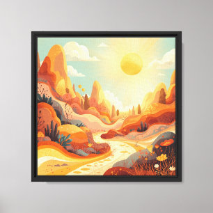 Desierto Susurros – Arte en Lienzo Caprichoso de K