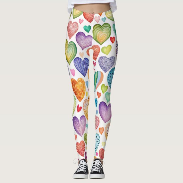 Designer-Leggings mit ausgefallenem Muster  Leggin (Anverso)