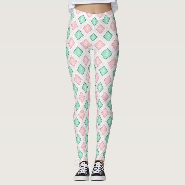 Designer-Leggings mit ausgefallenem Muster  Leggin (Anverso)