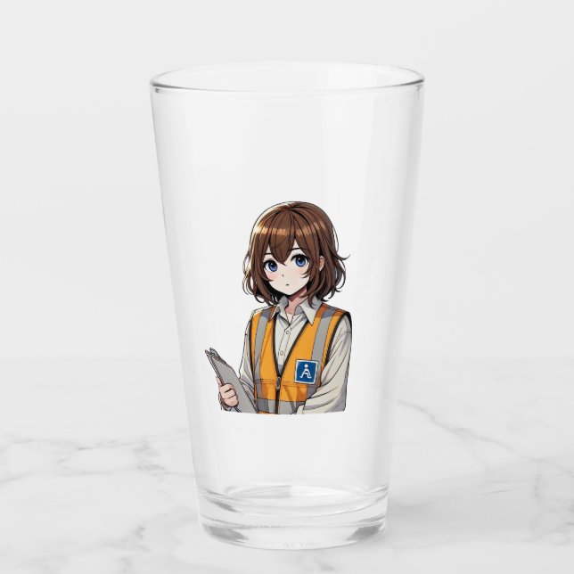 Designer-Trinkglas – Inspiriert von Manga-Kunst (Anverso)