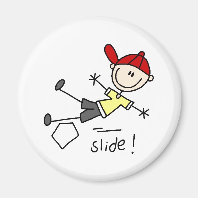 Deslizamiento del béisbol en el imán base (Frente)