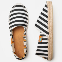 Deslizamiento del lienzo de franjas blancas negras