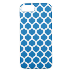 Deslumbrante Funda del patrón marroquí azul para i
