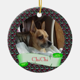 Deslumbrante Mascota Ornamento de Navidad