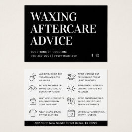 Desmontaje del pelo de la tarjeta de postcuidado d