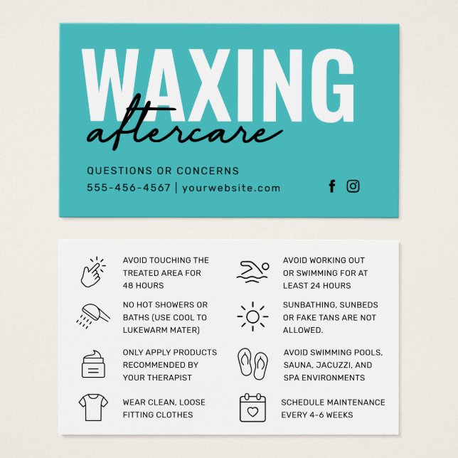 Desmontaje del pelo de la tarjeta de postcuidado V (Anverso y reverso)