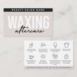 Desmontaje del pelo de la tarjeta de postre de Wax