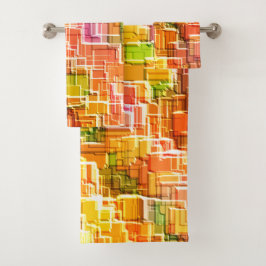 Desorden exagerado de los derrocados cuadrados gra