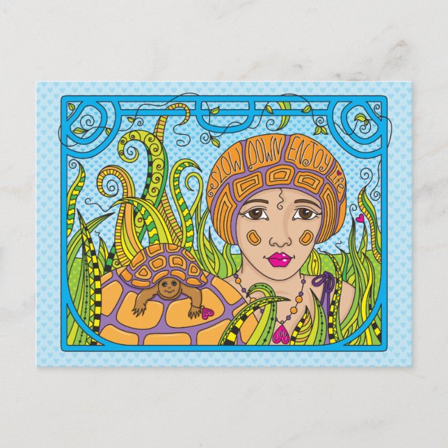 Despacio hacia abajo_ postal (Anverso)