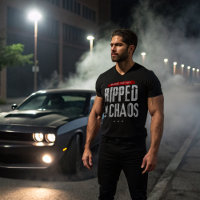 Despedazado de la camiseta de instinto de caos