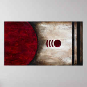 Despedida - arte abstracto rojo