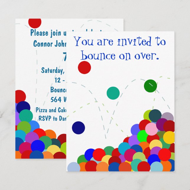 Despedir la invitación del fiesta (Anverso / Reverso)