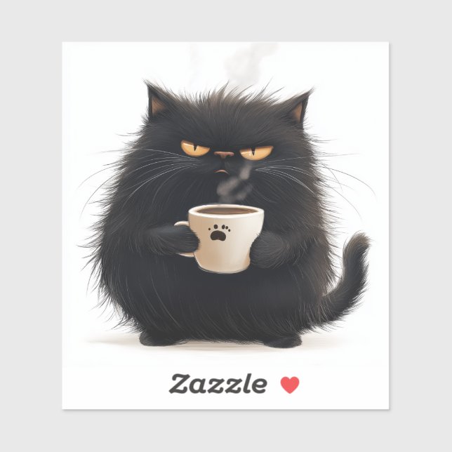 Despeja a mi Pegatina del café (Hoja)