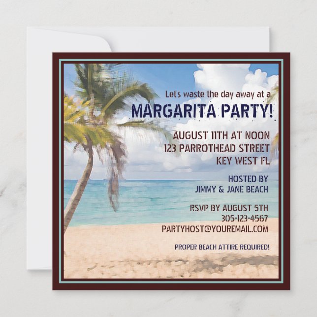 Desperdiciando un día en una invitación a la fiest (Anverso)
