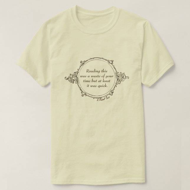 Desperdicio de tiempo - Una camiseta del señor P (Diseño del anverso)