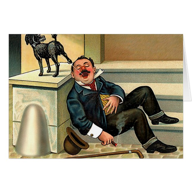 DESPERTAMIENTO DE RUEDAS - Arte de perros de época (Anverso (Horizontal))